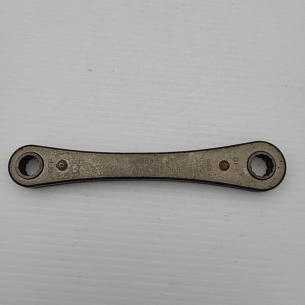 Craftsman 9-43683 I  USA Ratcheting Box Wrench 9/16 and 1/2 Vintage